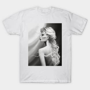 A mysterious blonde T-Shirt